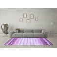 thumbnail image 3 of Ahgly Company Indoor Round Abstract Purple Contemporary Area Rugs, 7' Round, 3 of 4