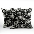 thumbnail image 2 of Vintage Floral Pillow Covers 20x20 Inch Set of 2 Rustic Black and White Outdoor Decorative Throw Pillows Chinoiserie Flower Toile Pillowcases Cushion Covers for Couch Home Decor, 2 of 6