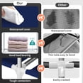 thumbnail image 5 of Brochao Portable Closet, Wardrobe Closet Organizer with Hanging Rods, 3 Drawers & 4 Shelves Closet Organizer, Blue, 5 of 11