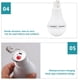 thumbnail image 5 of Billuyoard Luz solar Lámpara de emergencia Iluminación de patio Baja potencia Instalación práctica Accesorios para el hogar de larga duración Focos a Iluminación y accesorios 12W 3000mAh Billuyoard HA073525-04, 5 of 6