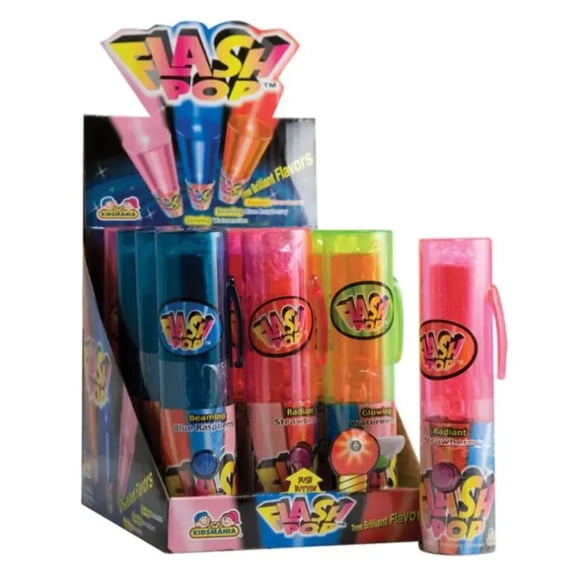 Kidsmania Flash Pop Novelty Lollipop, 12 ct