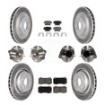 thumbnail image 1 of Transit Auto Front Rear Hub Bearing Assembly Coated Disc Brake Rotors and Ceramic Pads Kit (10Pc) for Car 2015 Dodge Charger R T Scat Pack with RWD 6.4L - Left Right Side (Driver Passenger) KBB-120563, 1 of 11