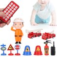 thumbnail image 5 of XYCCA Simulation Electric Fire Fighting Truck Fireman Model Educational Toy Set for Children-082602, 5 of 5