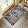 thumbnail image 4 of Retro Door Mat, 17 X 30 Inch Farm Bohemian Black and White Welcome Doormat Decorative Home Floor Mat, Non Slip Rubber Back and Strong Water Absorption for Outdoor Indoor Entrance Decor, 4 of 6