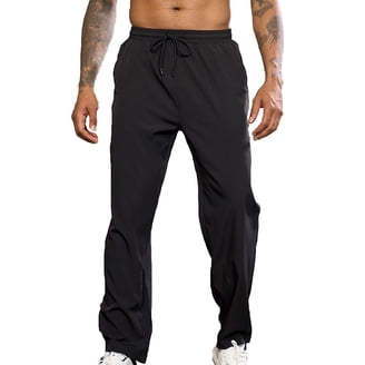 MOKEWEN Men's Elastic Waist Jogger Pants - Drawstring Tech Sport Pants, Multi-Pocket, Asian Sizing (XX-Large)
