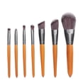 thumbnail image 1 of 7 brochas de maquillaje portátiles de fibra súper suave para sombras de ojos y polvos sueltos., 1 of 14