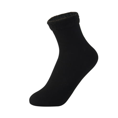 (2-Pack) Puawkoer Winter Warm Thermal Socks Tights Fishnet for Men Women Extra Stockings for Women Lingerie Plus Size Thick insulated Heated Crew Thermal Stockings for