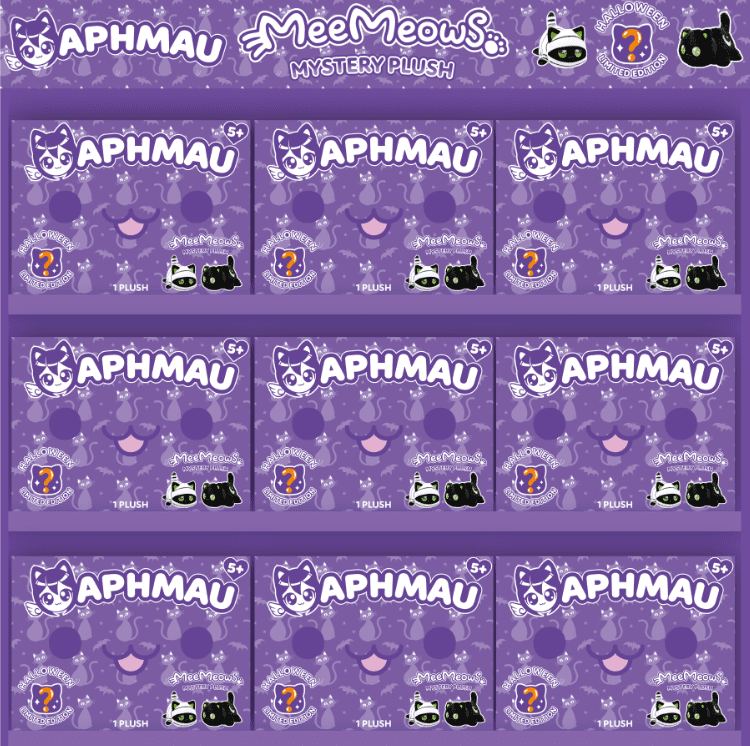 Aphmau 6” Mystery MeeMeow Plush-Halloween