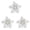 White*3, variant on Clearance Christmas Artificial Flower, Glitter Petal Ornament for Tree Wreath Table Display BL