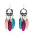 thumbnail image 1 of de Las Mujeres Hechas a La Cuelga Los Pendientes Marrones Cuelga La Joyería de oreja , # 1 Muliti-Color Yinane Pendiente borla de Bohemia, 1 of 6