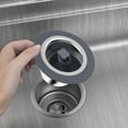 thumbnail image 4 of Homerr Stainless Steel Kitchen Sink Pop-up Core Floor Drain Strainer Plug Stainless Steel Sink Drain Strainer - 3-in-1, Leak-Proof, Fine Mesh Filter, 4 of 9
