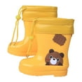 thumbnail image 1 of NOKIO Toddler And Kids Plush Rain Boot𝗌 Toddler Rubber Boot𝗌 Unisex-Child Waterproo𝖿 Rubber Rain Boot𝗌 In Cute 𝖡ear Patterns Rain Boot𝗌 Boy, 1 of 6