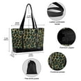 thumbnail image 2 of FORMRS Laptop Tote Bag for Women with 15.6" Computer Compartments Handbag, Green Leopard Print, 2 of 7