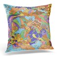 thumbnail image 1 of BOSDECO Black Abstract Fairy Blue s Pillowcase Pillow Cover Cushion Case 18x18 inch, 1 of 1