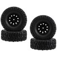 thumbnail image 3 of 4Pcs 65mm Tire Tyres Wheel for MN D90 D99S MN-90 MN91 MN98 MN99S WPL C14 C24 C24-1 C34 B14 B24 B36 R, 3 of 5