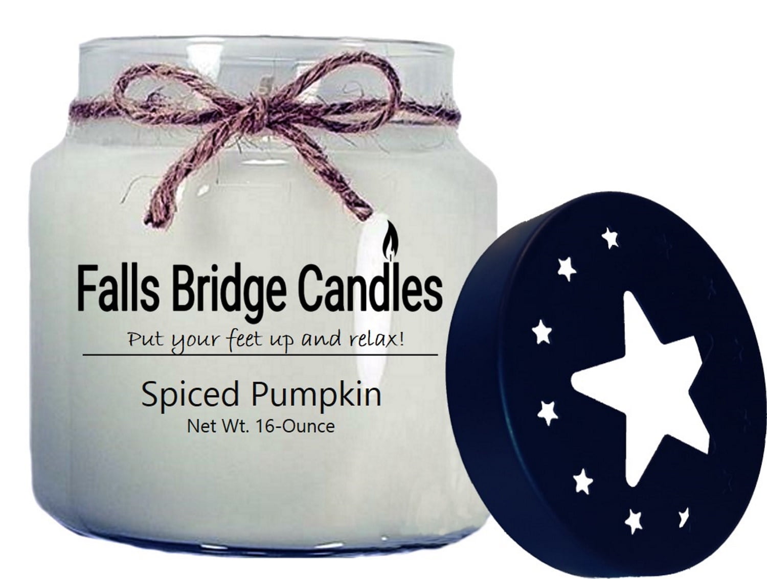 Sprouses Place Spicy Pumpkin Cider Scented Single Wick Scented Jar Candle 16oz 