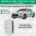 thumbnail image 2 of ERA Paints JW0 - Millenium Jade Metallic for INFINITI Exact Match Touch Up Paint Jar - Basic Kit, 2 of 7