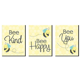 Big Dot of Happiness Little Bumblebee - Bee Kids Bathroom Rules