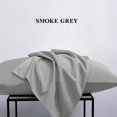 thumbnail image 4 of [Pillowcase]-Ultra Soft Brushed Microfiber Pillowcases Set, Cozy Machine Washable Bed Pillow Cases, Queen Size, Smoke Gray, 4 Piece, 4 of 5