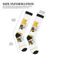 thumbnail image 5 of Bixox Gnomes Honey Bee Print Compression Socks,Compression Socks Women & Men Circulation for Medical,Running,Athletic, 5 of 7