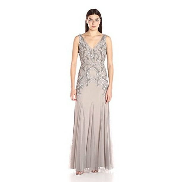 compensar pantalla Ajustable Adrianna Papell - Adrianna Papell Women's V Neck Long Beaded Gown - Walmart.com - Walmart.com compensar pantalla Ajustable Adrianna Papell - Adrianna Papell Women's V Neck Long Beaded Gown - Walmart.com - Walmart.com