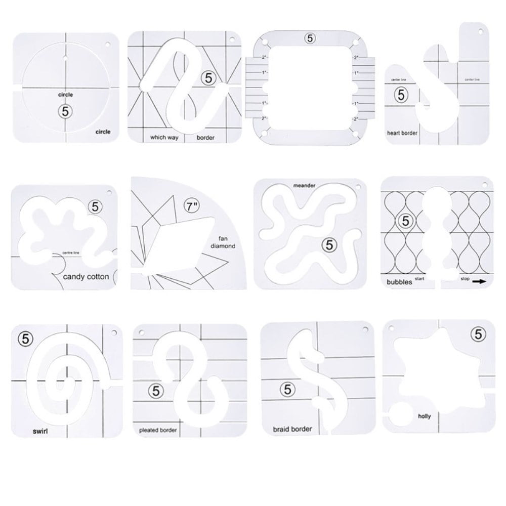 Quilting Rulers for Machine Quilting Heart Border Template for Quilting Quilting Rulers Free Motion Quilting Templates Acrylic Heart Must Have Quilting Supplies 