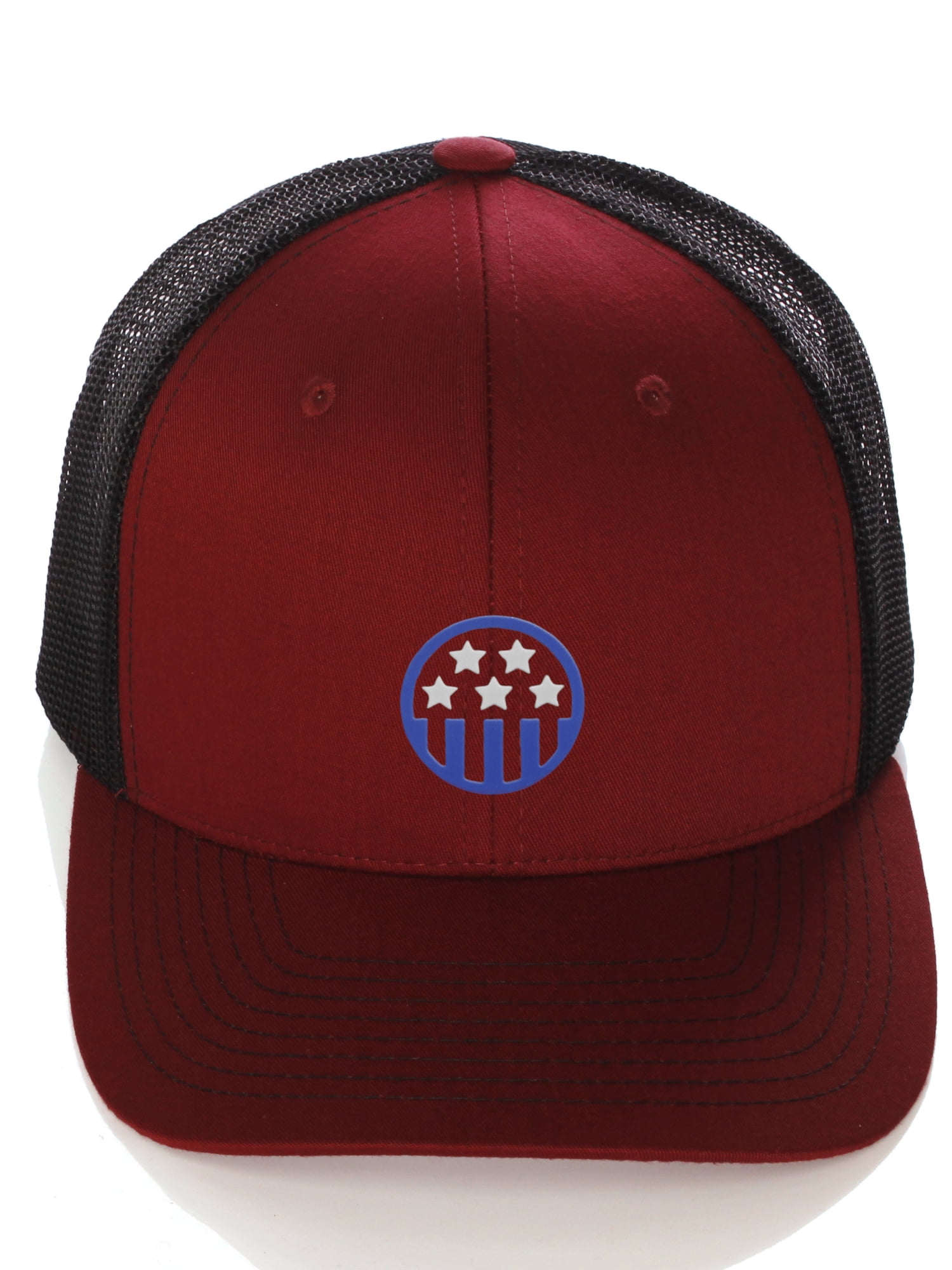 Daxton Retro USA Icon Logos Mid Profile Oxford Trucker Hat Snapback Baseball Cap Daxton Retro USA Icon Logos Mid Profile Oxford Trucker Hat Snapback Baseball Cap