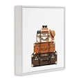 thumbnail image 3 of Stupell Industries Luxury Travel Luggages White Framed Giclee Art design by Amanda Greenwood, 17 x 17, 3 of 8