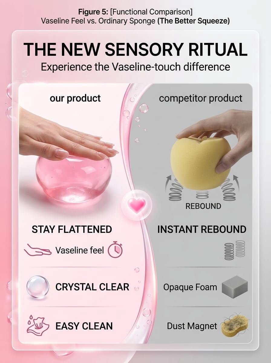 Apple Squishy Semi Transparent Silicone Slow Rising Glass Gloss Finish Palm Size for Desk Display