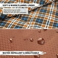 thumbnail image 6 of KingCamp XL Lightweight Cotton Flannel Sleeping Bags, Oversized  Envelope Sleeping Bag for Adults for Backpacking & Camping, 5.07LBS ,Left (Coffee), 6 of 8