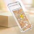 thumbnail image 4 of Funda para Google Pixel 8 Pro 5G con Brillo Líquido Flotante, Purpurina, Parachoques y Anillo Giratorio Soporte, 4 of 5