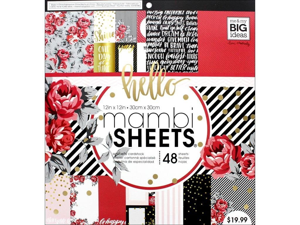 Me and My Big Ideas MAMBI Sheets 12 x 12 Specialty Paper Pad Cool Baby Boy