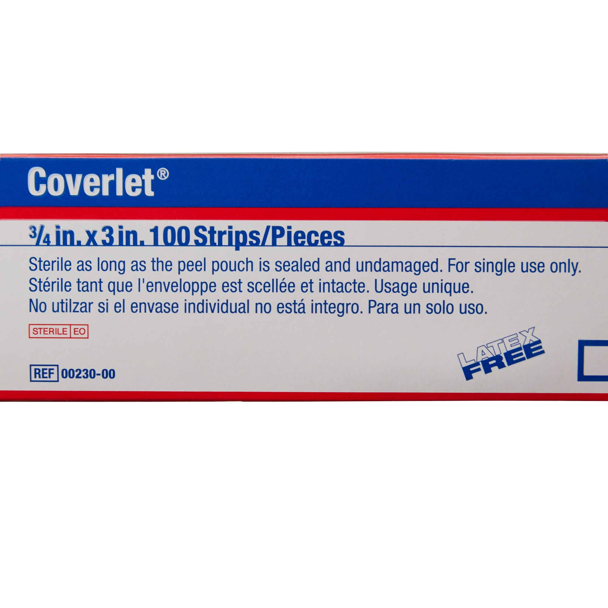 Coverlet Tan Fabric Adhesive Bandage Sterile 3/4 x 3" 1200 per Case
