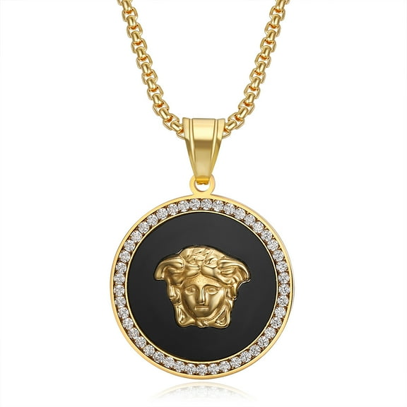 Iced Out Praying Hand Pendant Necklace For Mens/Women 14K Yellow Gold Hip Hop Charm Jewelry Necklace Chain For Gifts