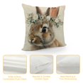 thumbnail image 4 of Nawypu  Bunny Easter Pillow Covers Rabbit Greenery Flower Easter Decorations Spring Outdoor Farmhouse Pillows Decorative Throw Pillows Cases Indoor Decor Cushion Covers for Home Sofa, 4 of 5
