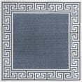 thumbnail image 1 of Unique Loom Outdoor Coastal Beach Area Rug 7' 10 x 7' 10 Square Navy Blue/Ivory, 1 of 1