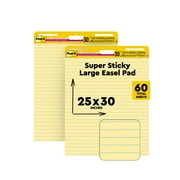 Post-it Self-Stick Easel Pads, Yellow, 25 in. x 30 in., 2 Pads