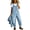 Light Blue, variant on sicmoss Women's Blue Y2K Baggy Wide Leg Bib Overalls Adjustable Strap with Pockets
