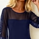 thumbnail image 2 of TaTaai Women Fashion Crew Neck Mesh Sequin Slim Fit Dress Long Sleeve Knee Length Formal Dress Ladies Evening Event Celebration Wear Lightweight Breathable Soft Stylish Dress Gift, 2 of 5