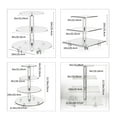 thumbnail image 3 of CIYISON Acrylic Clear Square Round Display Stand Jewelry Rings Dessert Cake Display Holder for Home Decorations Jewelry Storage, 3 of 20