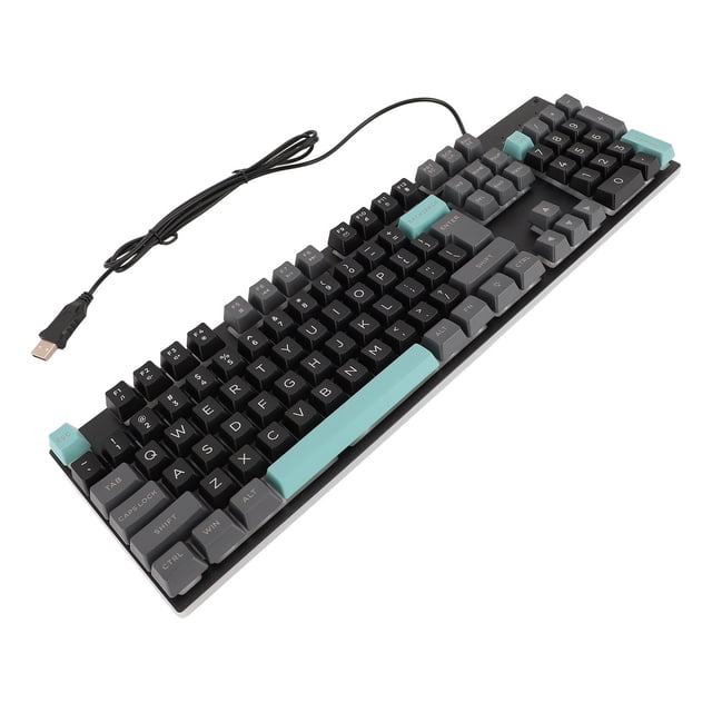 Large Print Backlit Keyboard, USB Wired Lighted Computer Keyboard, Oversize Print Letters Keys Easy to Read Keyboard for Seniors, Wired Gaming Keyboard for Computer Laptop