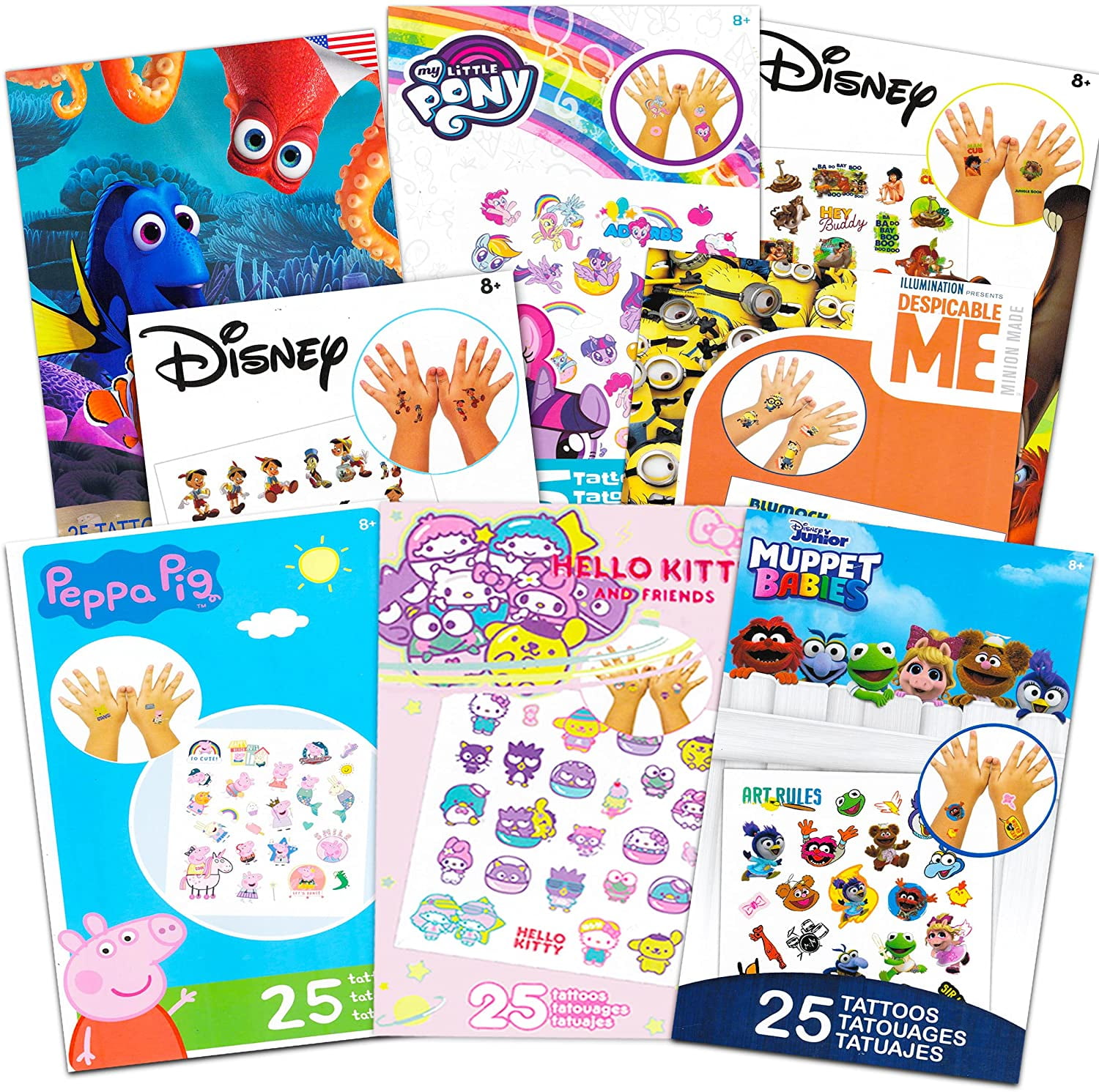 Classroom Teacher Prizes for Kids Tattoos for Toddlers Mega Assort