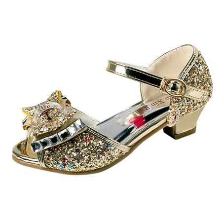 

NIUREDLTD Girls Sandals Princess Shoes Fish Mouth Open Toe Flower Shoes Hollow Shoes Sandals Soft Sole Shoes Size 31