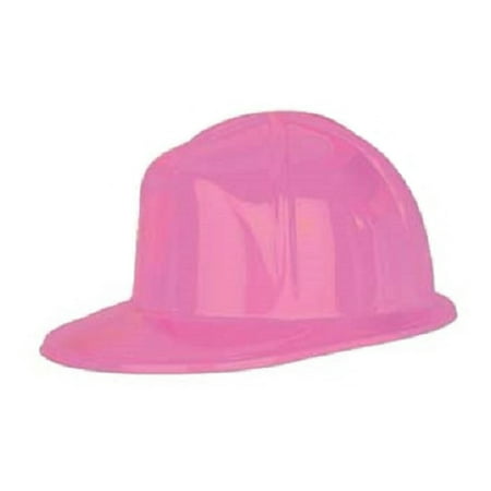 Pink Plastic Hard Construction Miner Safety Womens Helmet Hat Costume Accessory