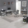 thumbnail image 5 of Convenience Concepts Designs2Go No Tools 2 Tier Round End Table, White/Chrome, 5 of 7