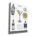 thumbnail image 2 of Epic Graffiti 'Classic Cocktail-Martini' by Naomi McCavitt, Canvas Wall Art, 12"x16", 2 of 2