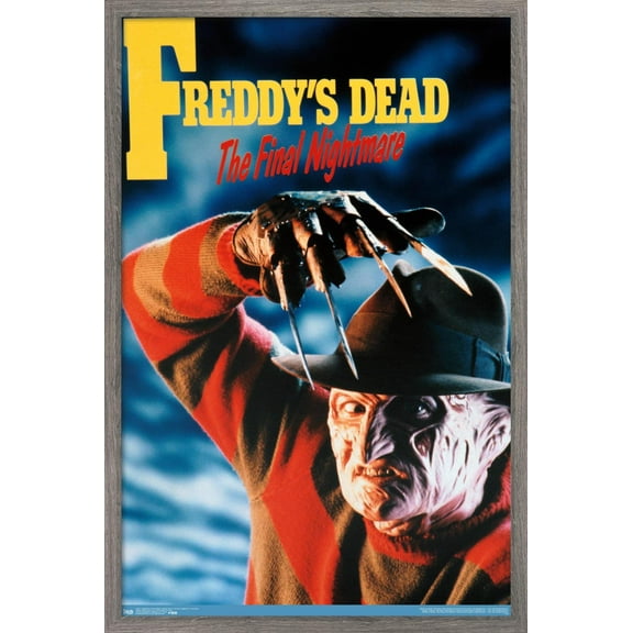 Nightmare On Elm St: Freddy's Dead: - One Sheet Wall Poster, 22.375" x 34", Framed