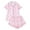 Pink, variant on Gunia Bow Pajamas For Women Set Casual Short Sleeve With Print Button Front Top Shorts Comfortable Outfit With Pockets Holiday Pajamas For Women For Valentine's Day Pink L