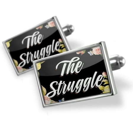 Cufflinks Floral Border The Struggle - NEONBLOND