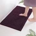 thumbnail image 6 of LuxUrux Plush Plum Microfiber Bath Rug, 15" x 23", Slip Resistance, 6 of 8